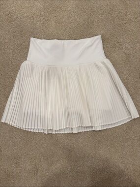 JoyLab White Pleated Tennis Skirt